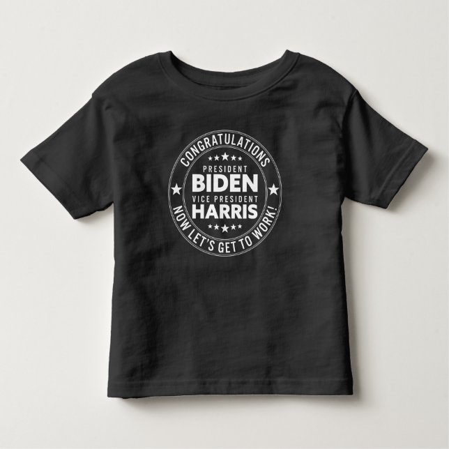 Gratulerar president Biden, VP Harris! Anpassnings T Shirt (Framsida)