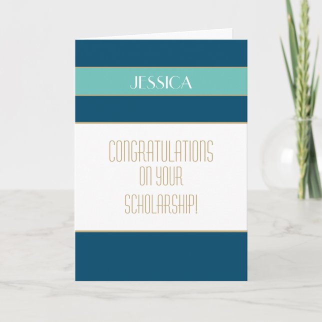 Gratulerar stipendiekort kort (Framsida)