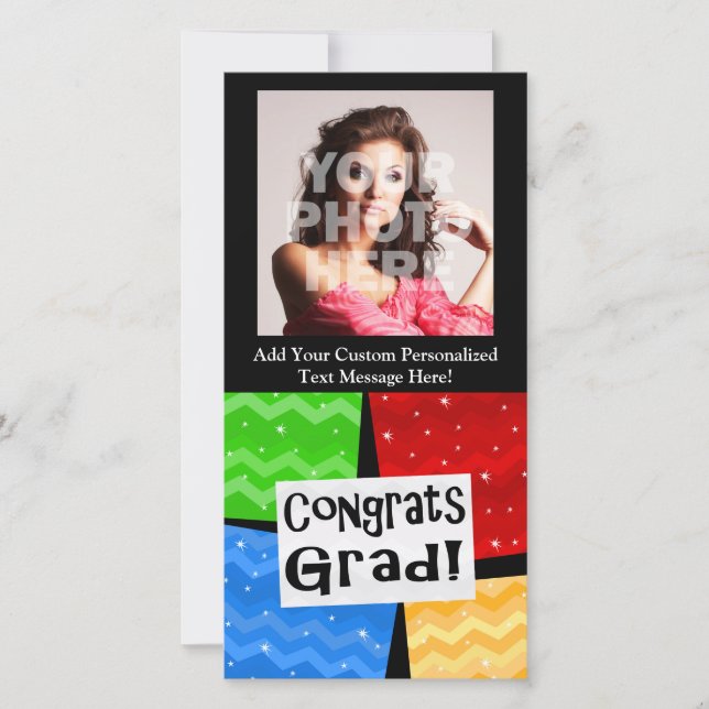 Gratulerar Studentfest för Festive Multifärgad (Framsida)