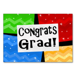 Gratulerar Studentfest för Festive Multifärgad Bordsnummer