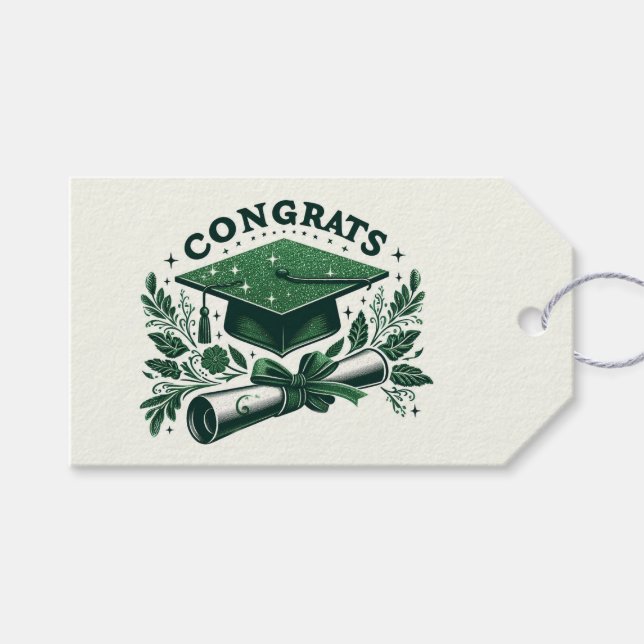 Gratulerar, Studentmössa och diplomati Presentetikett (Framsidan (Horisontell))