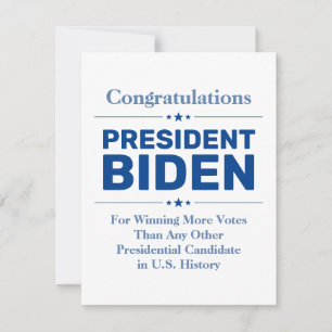 Gratulerar talman Biden mest röstad kandidat