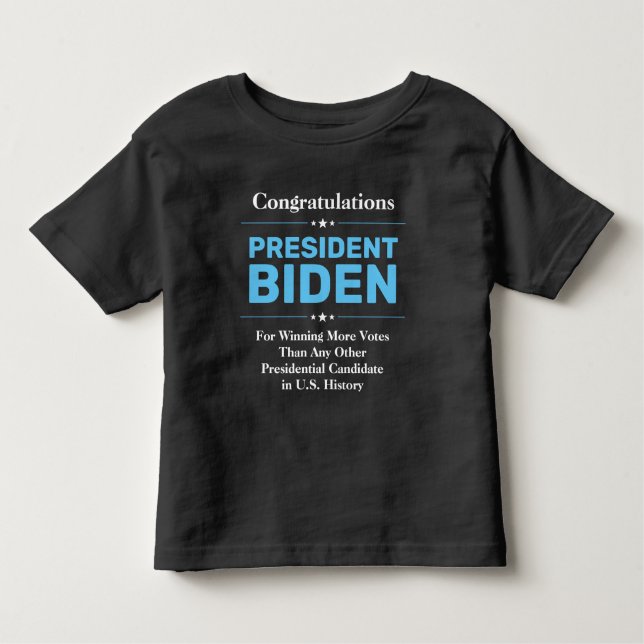 Gratulerar talman Biden mest röstad kandidat T Shirt (Framsida)