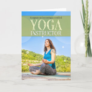 Gratulerar till att bli Auktoriserad Yoga-instrukt Helgkort