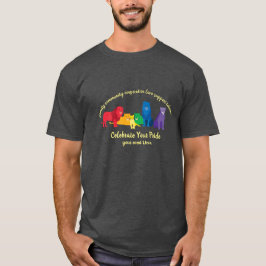 Gratulerar till det Lejona Pridet för Pridet Regnb T Shirt
