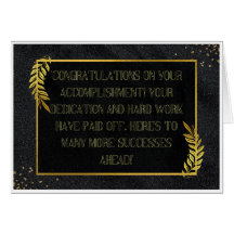 Gratulerar till framgången