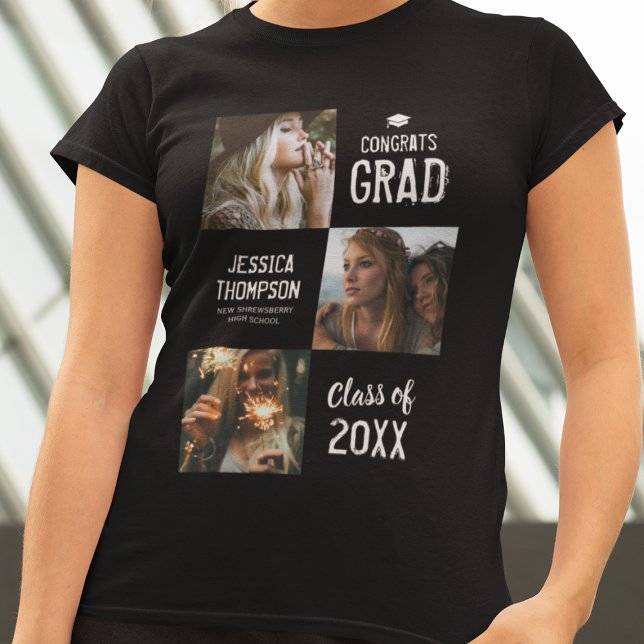 Gratulerar till Grad Photo T-Shirt (Skapare uppladdad)