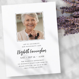 Gratulerar till hennes fantastiska, moderna minnes inbjudan vykort
