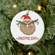 Gratulerar till julstämningen Lycklig Sloth