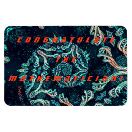 Gratulerar till matematikern! magnet
