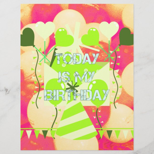 Gratulerar till min glädjande födelsedagsvälsignel (Framsida)