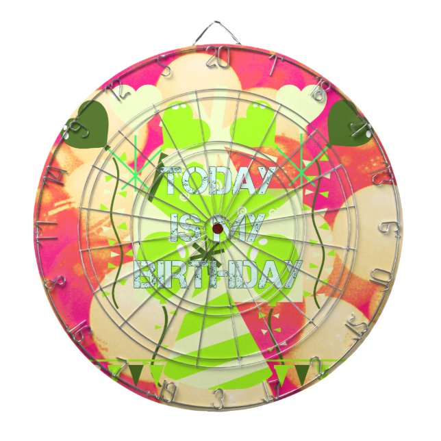 Gratulerar till min glädjande födelsedagsvälsignel piltavla (Framsidan)