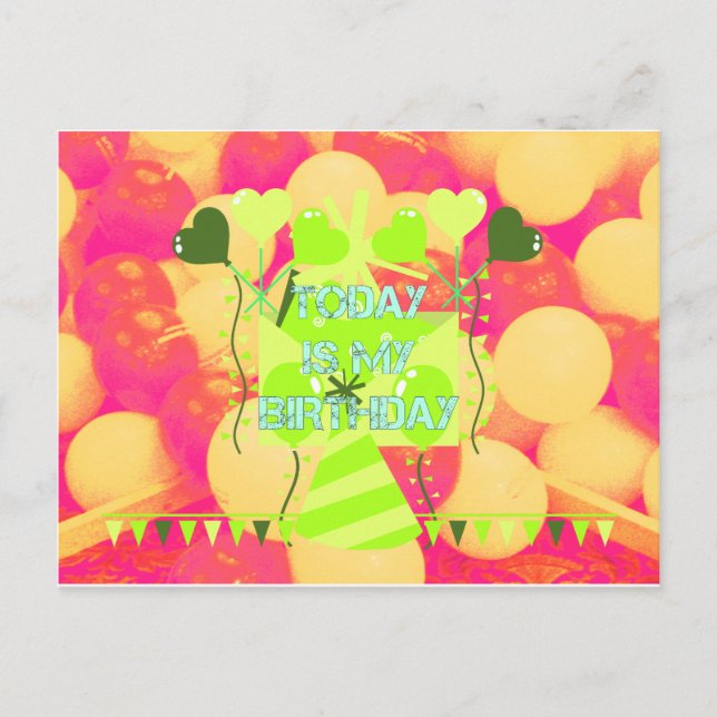 Gratulerar till min glädjande födelsedagsvälsignel vykort (Framsida)