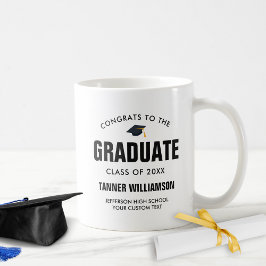 Gratulerar till Student-klass i 20XX-Anpassningsba Kaffemugg