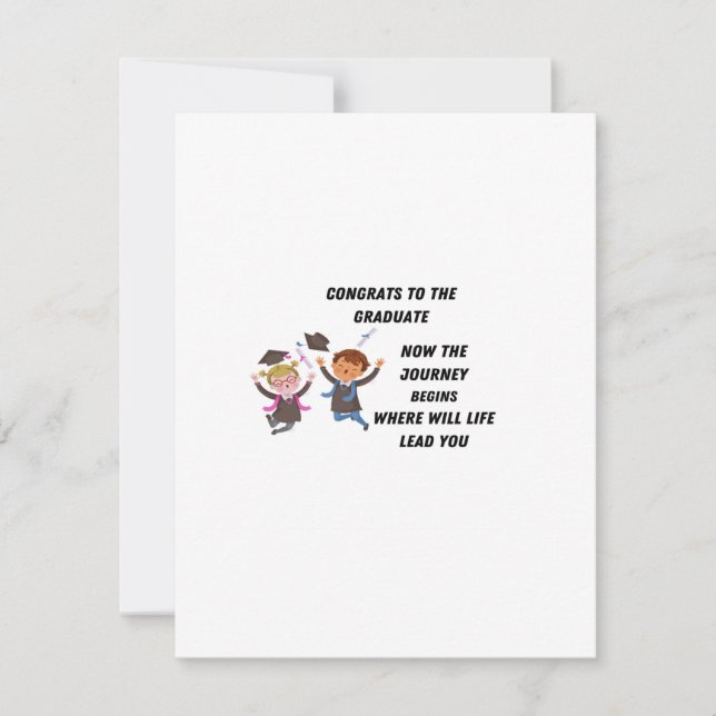 Gratulerar till Student på Julkort (Framsida)