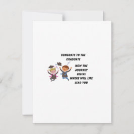 Gratulerar till Student på Julkort