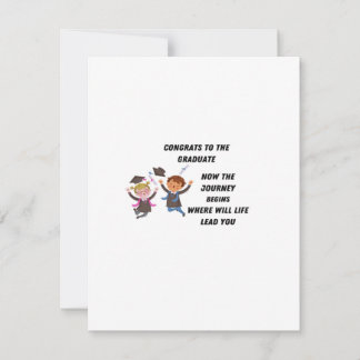 Gratulerar till Student på Julkort