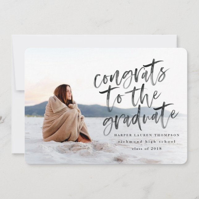 Gratulerar till utlysningen av grad student meddelande (Framsida)