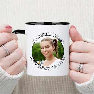 Gratulerar till vår Grad! Foto - klass 20xx Två-Tonad Mugg