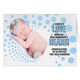 Gratulerar Underbara morföräldrar till nya morfar Hälsningskort