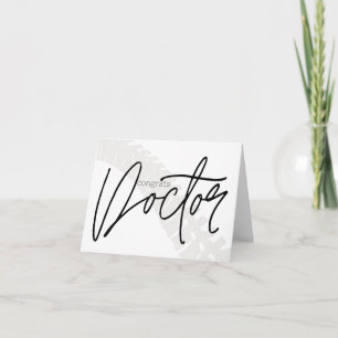 Gratulerara Doktor! Chiropraktic Studenten Card, D Kort