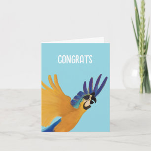 Gratulerara flygande illustrationsfåglar anteckningskort