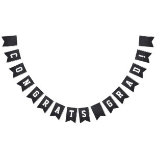Gratulerara Grad Chalkboard Bunting Flaggor