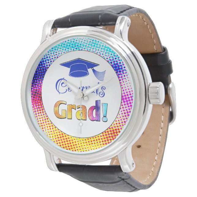 Gratulerara Grad Färg, Roligt Armbandsur (Vinklad)
