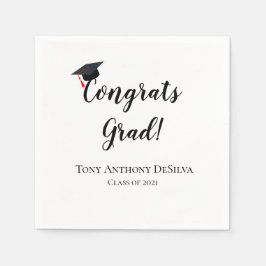Gratulerara Grad Personlig Studenten Napkins Pappersservett