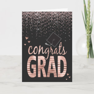 Gratulerara Grad  Ro Faux Foil Kort