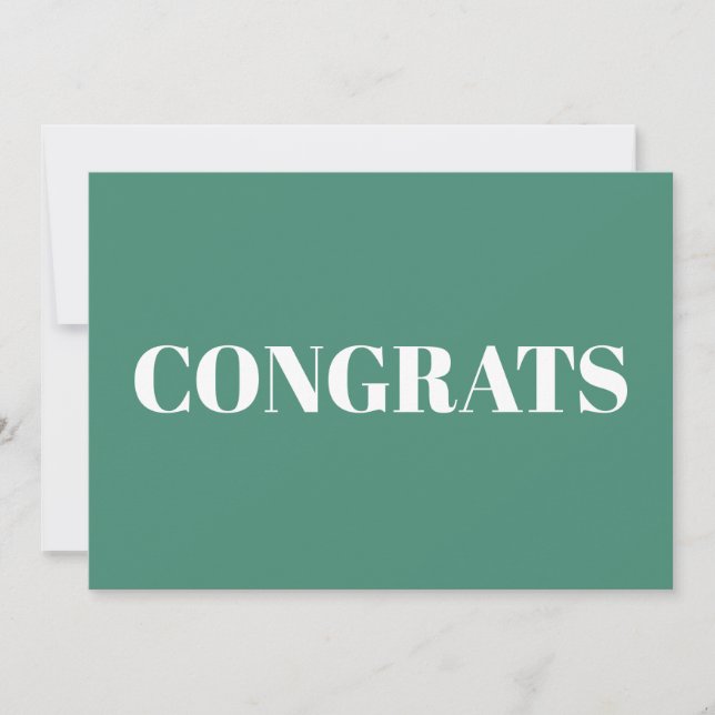 Gratulerara, Grattisar, akvamarinvita kort (Framsida)