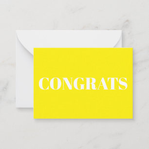 Gratulerara, Grattisar, kort för smart gult