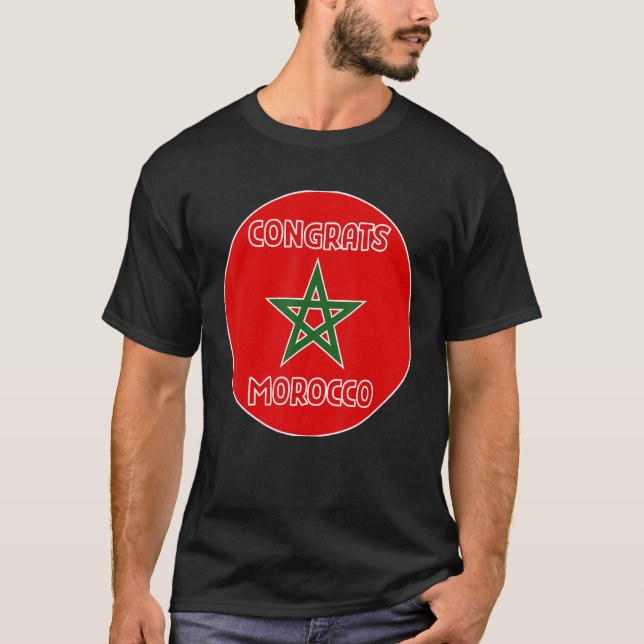 Gratulerara Marocko T Shirt (Framsida)