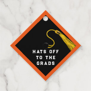 Gratulerara Orangen studenten Gåvor Etiketter