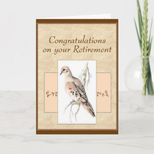 Gratulerara Pension Mourning Dove Turtle Dove Kort
