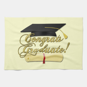 Gratulerara Student-diplomat och Studenten Kökshandduk