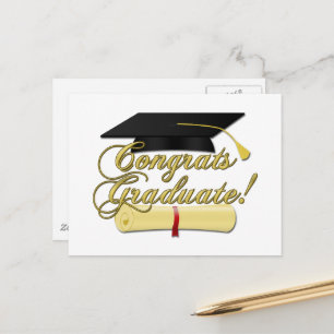 Gratulerara Student-diplomat och Studenten Vykort