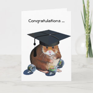 Gratulerara Student: Hamster: All Marbles Inact Kort