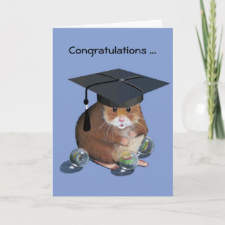 Gratulerara Student: Hamster: All Marbles Inact Kort