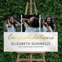 Gratulerara Studenten 3-fotovit Guld