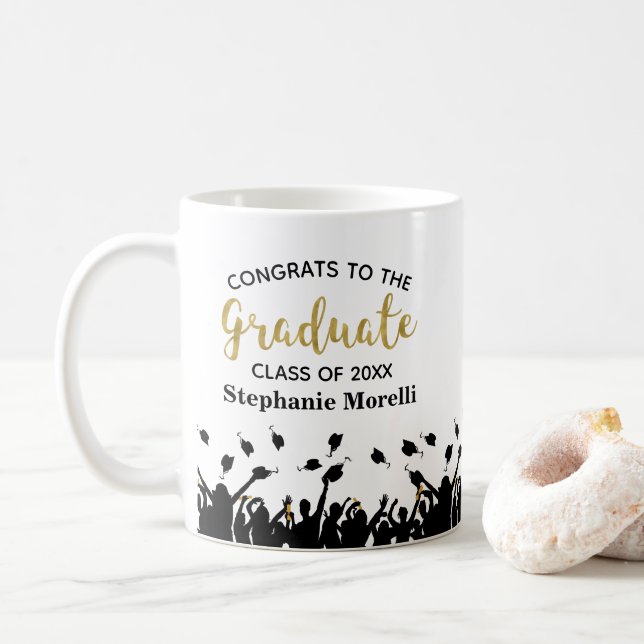 Gratulerara Studenten-kaffe Kaffemugg (Med munk)