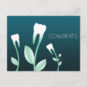 GRATULERARA tänder för blommar Vykort