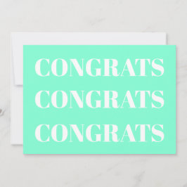 Gratulerart akvint, modernt kort