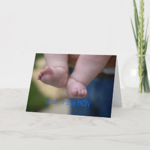 Gratulerart är det en POJKE Kort