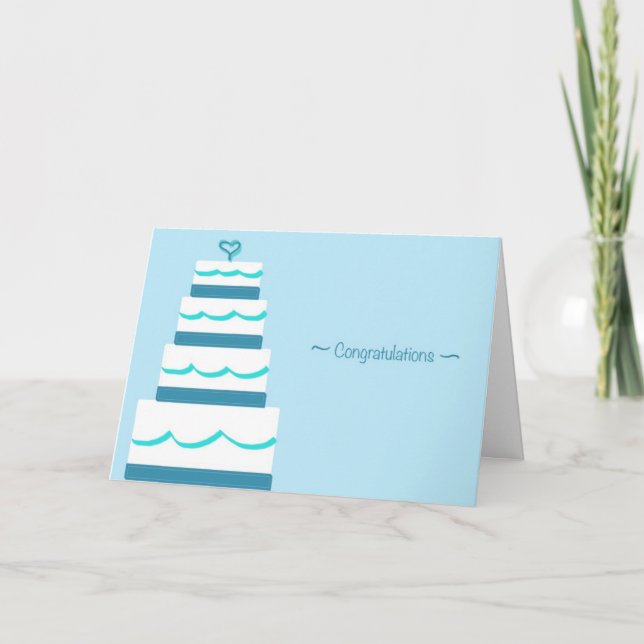 Gratulerart & bäst önskemål som gifta sig kort (Framsida)