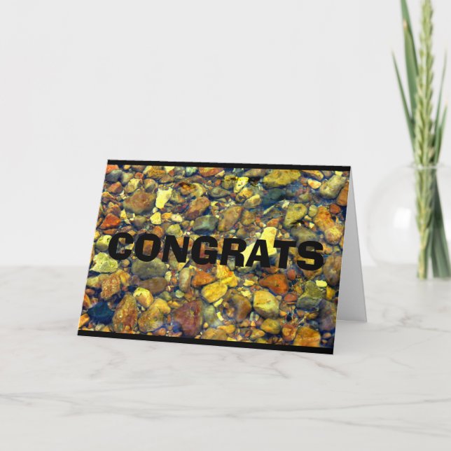 Gratulerart - dig sten! kort (Framsida)