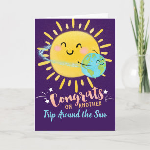 Gratulerart för ett annat Resa runt Sol Kort