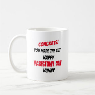Gratulerart gjorde du för att klippa vasektomi kaffemugg