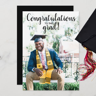 Gratulerart Grad-foto för inbjudan till studentfes