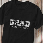 Gratulerart Grad Modern Simple Preppy Photo T Shirt<br><div class="desc">Den här enkla och klassiska designen består av serif-typografi och lägger till ett anpassningsbar-foto.</div>